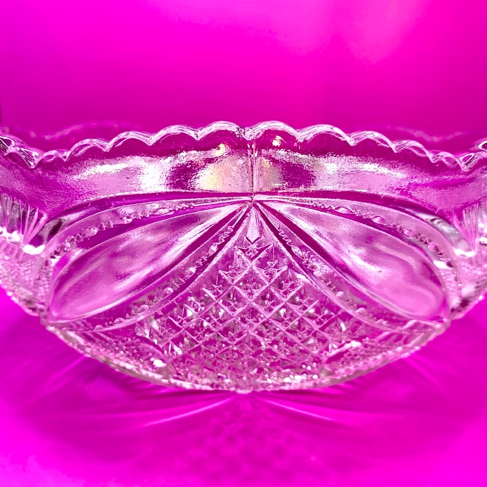 Brilliant Clear Crystal Bowl - Vintage - Picture 5 of 10